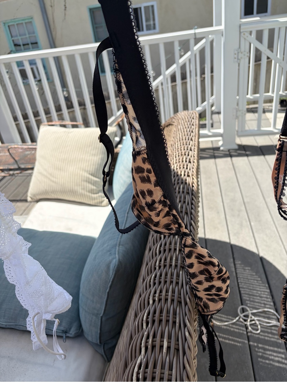 Leopard Print Bra- Black & Tan
